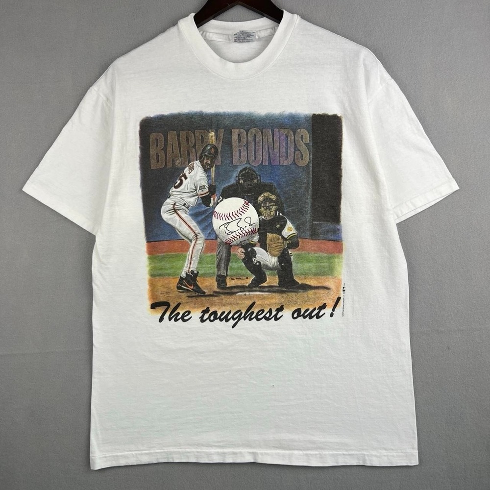 Vintage Barry Bonds San Francisco Giants The Toughest Out Tee Shirt L